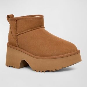 Ugg New Heights Mini Cozy Suede Boots